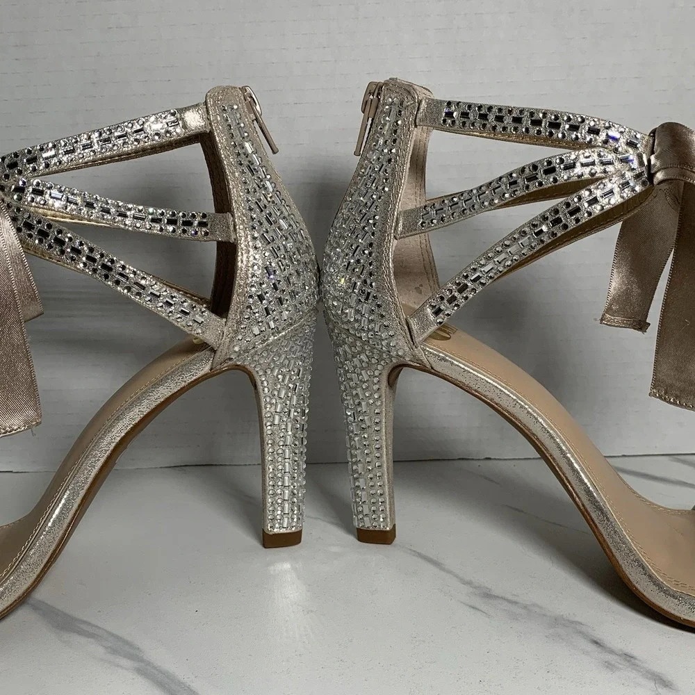 Gianni Bini Prom Queen Light Gold Shoes Size 8 Never Worn/no Box‎